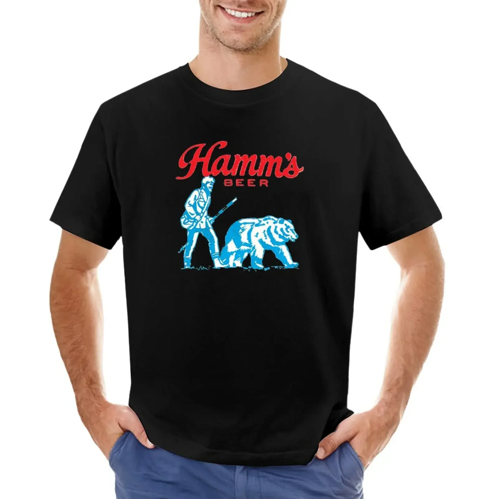 

Vintage faded Hamms Beer T-Shirt Aesthetic clothing summer clothes cute tops mens graphic t-shirts anime