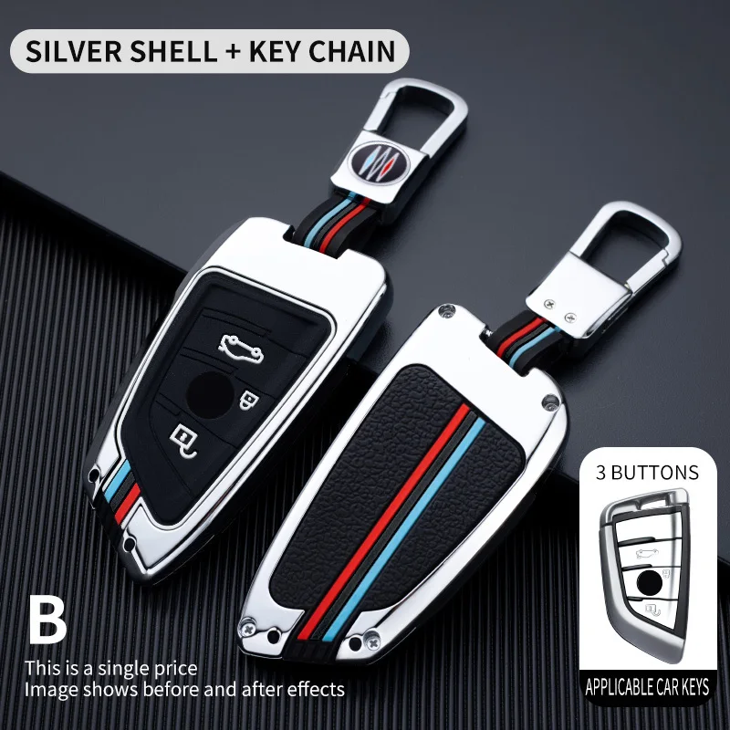 Deluxe Car Key Case Cover - Premium Leather Protector