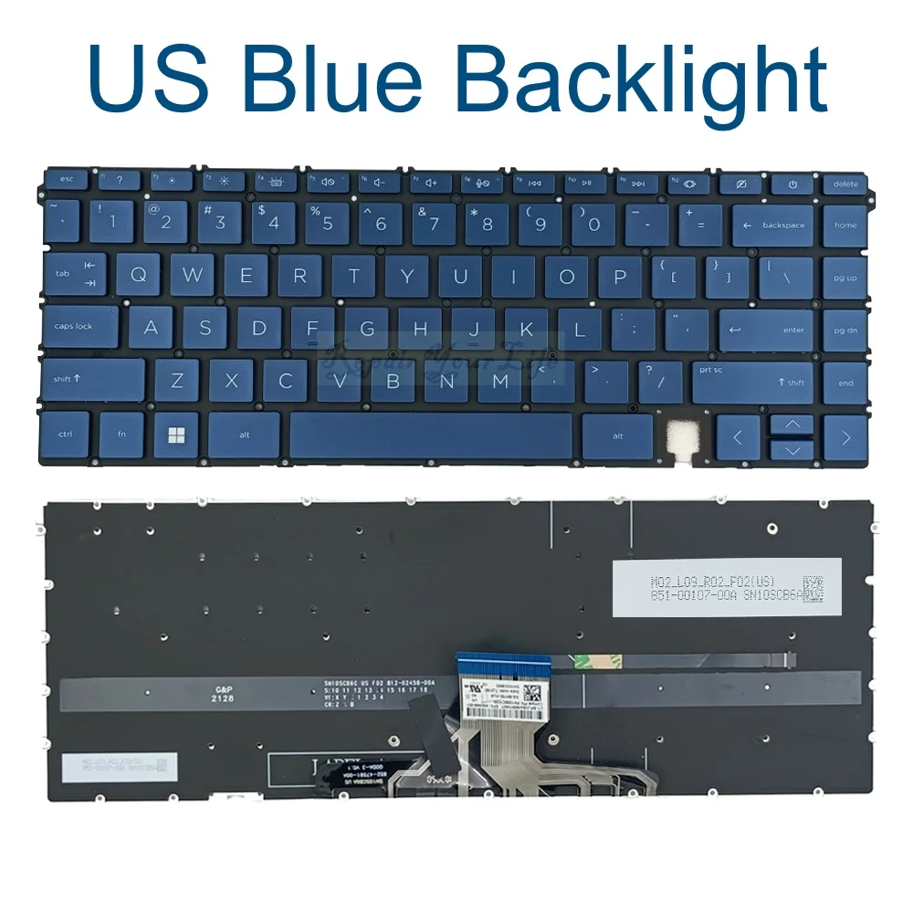 Teclado Retroiluminado dos Eua para hp Laptop em Spectre X360 16-f 16-f0013dx F0023dx F1013dx F1747nr F0035nr M85604 M83497 001 - Imagem 6