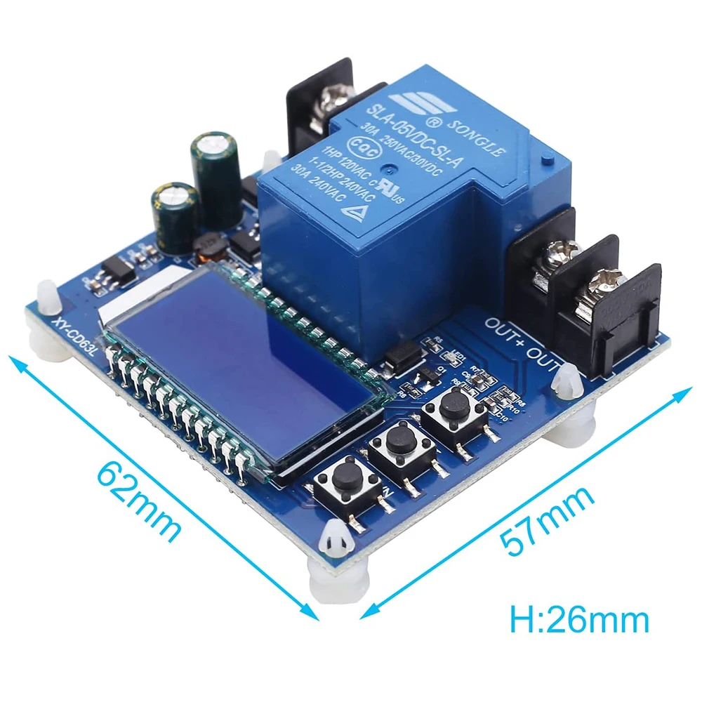 Battery Charge Discharge Controller Low Voltage Cut Off  Switch Undervoltage Overvoltage Protection Voltage Percentage Display