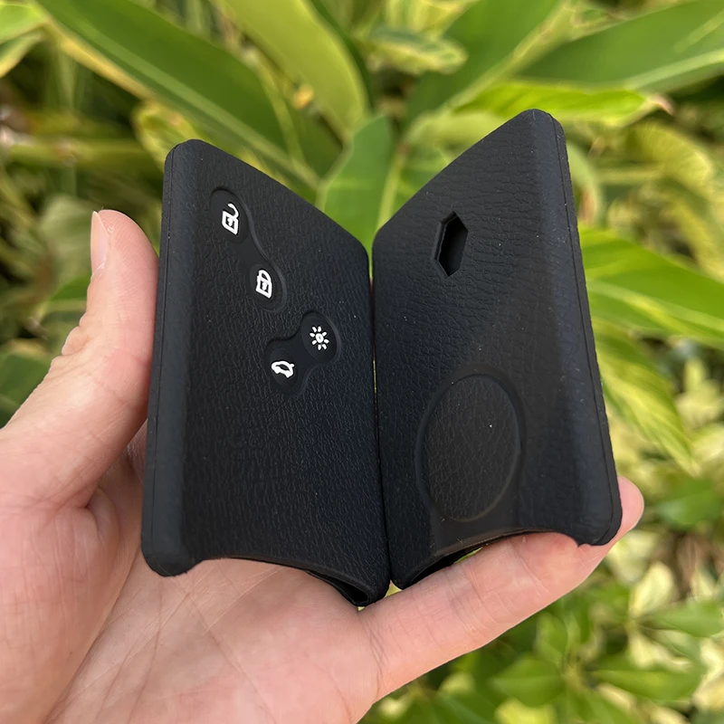ZAD Silikon Gummi Auto Schlüssel Fall Abdeckung Halter Shell Für Renault Clio Logan Megane 2 3 Koleos Scenic Karte 4 taste Auto-styling fob – Detail 2