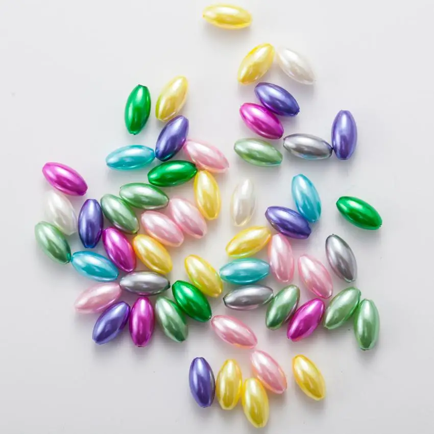 Colorful Beige ABS Imitation Pearl Beads