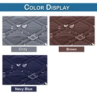 100% Waterproof Sectional Couch Covers 2 Pcs Quilted Slipcover Reversible L-Shape Sofa Covers for Living Room Pet Mat Protector 2