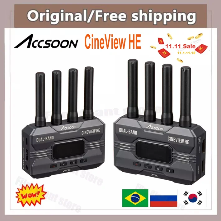 Accsoon CineView HE 2.4Ghz 5Ghz Dual Band Wireless Video Transmitter