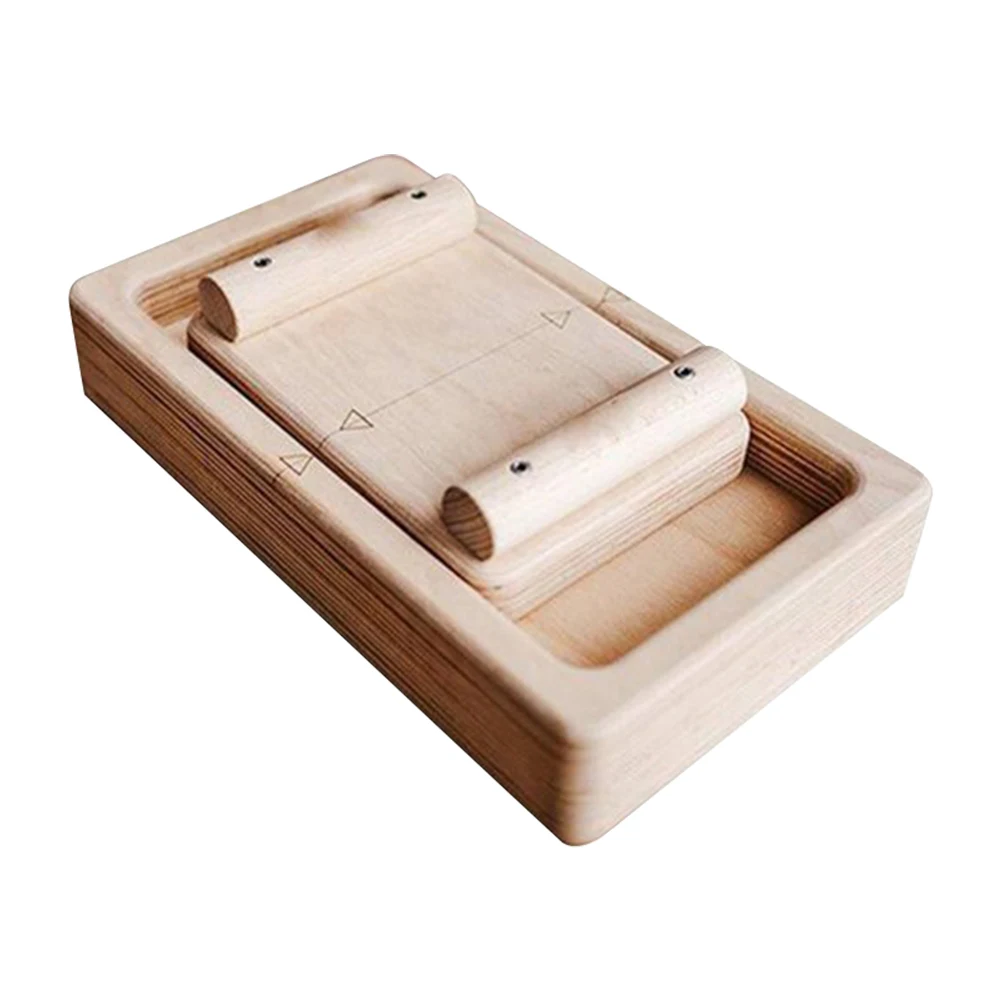 Wooden Finger Exerciser Finger Wrist Competition Board Interactive Hand Exerciser Portable Strengthener for Climbers