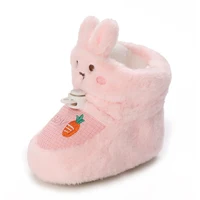 Winter newborn baby cotton shoes cute cartoon boys and girls first step thick snow boots soft and warm casual walking shoes 5