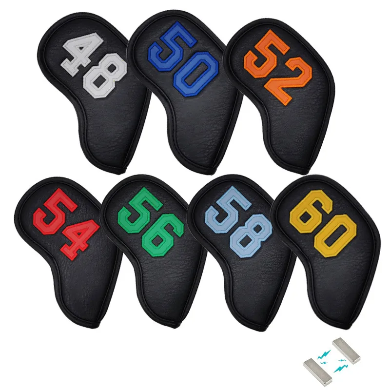 The new Golf club head cover, golf sand cover leather golf iron cover golf ball Angle dug head protection sleeve