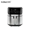 8L Electric Air Fryers Oil-Free Wifi Connection Automatic Household Kitchen 360°baking Convection Oven Deep Fryer for Easy Meals 6