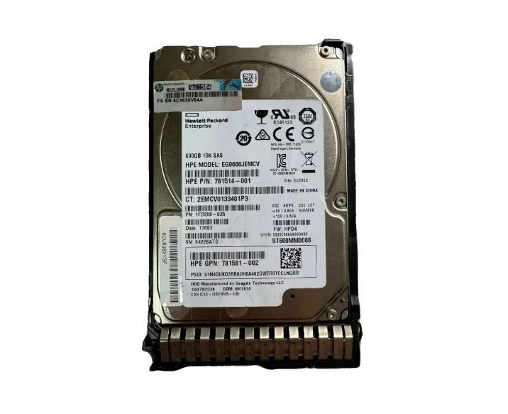 HP G8 G9 G10용 오리지널 새 HDD 600GB 2.5인치 SAS 12 Gb/S..
