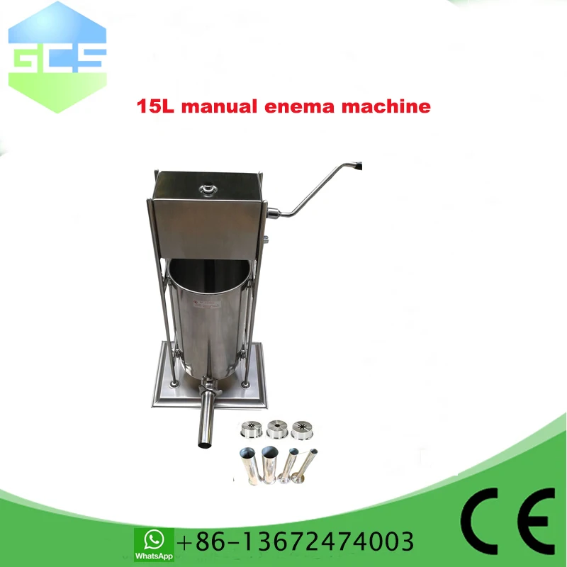 With 3 Nozzles Food Processors 2 IN 1 15L Manual Vertical  Churros Maker Machine Stainless Steel Spanish Fritter Machine