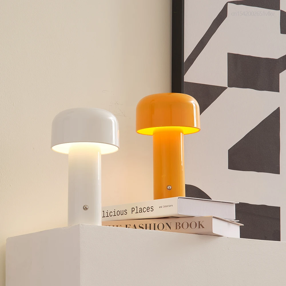Table Lamp Rechargeable table lamp Italian design mushroom lamp Portable bedroom study bedside decorative