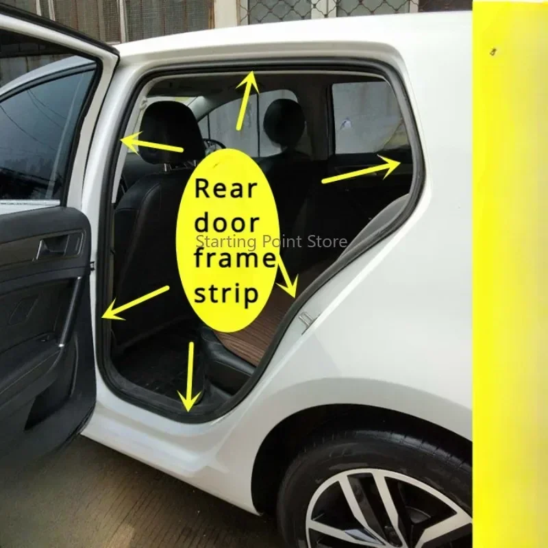 1PC Suitable for 02-10 Volkswagen POLO door frame rubber strip, door sealing strip, trunk waterproof rubber strip,Hatchback