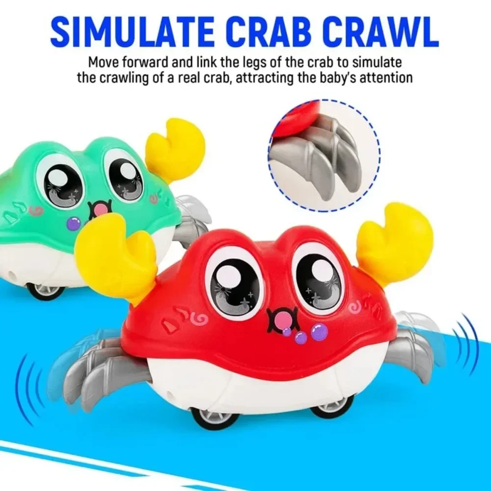 Simulation Crab Toy Children's Fun Double Loop Running Cartoon Crab Octopus Parent Child Interaction Inertia Crawling Toy Gifts For Boys And Girls