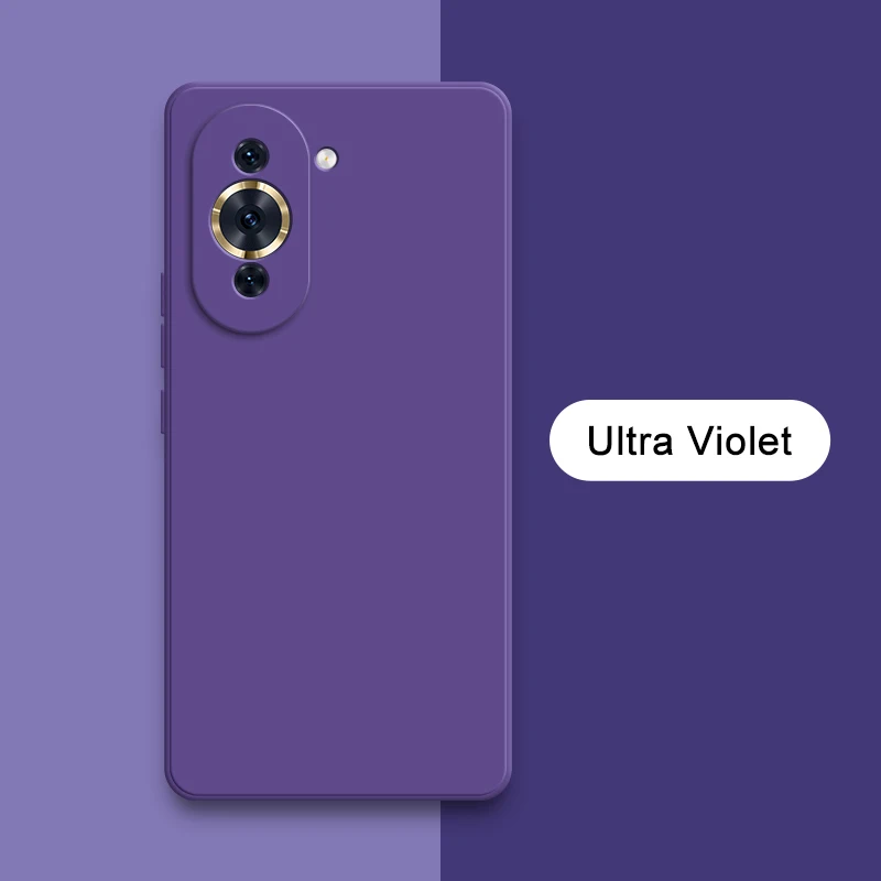 Luxury Square Liquid Silicone Camera Protective Back Cover