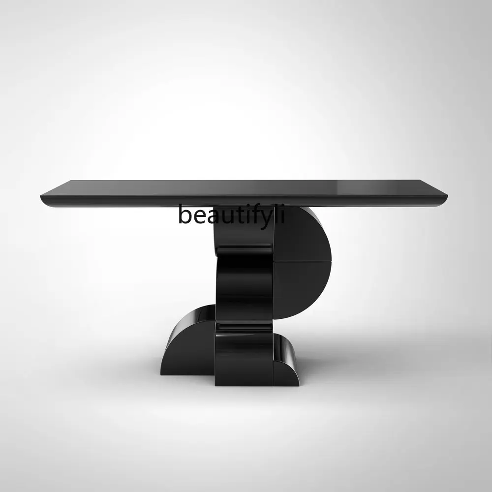 

Light Luxury Minimalist Console Tables Ultra Narrow Wall Console Door-to-Door Paint a Long Narrow Table