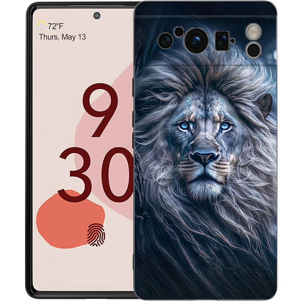 Lion Design Shockproof Soft Silicone Phone Case Cover
