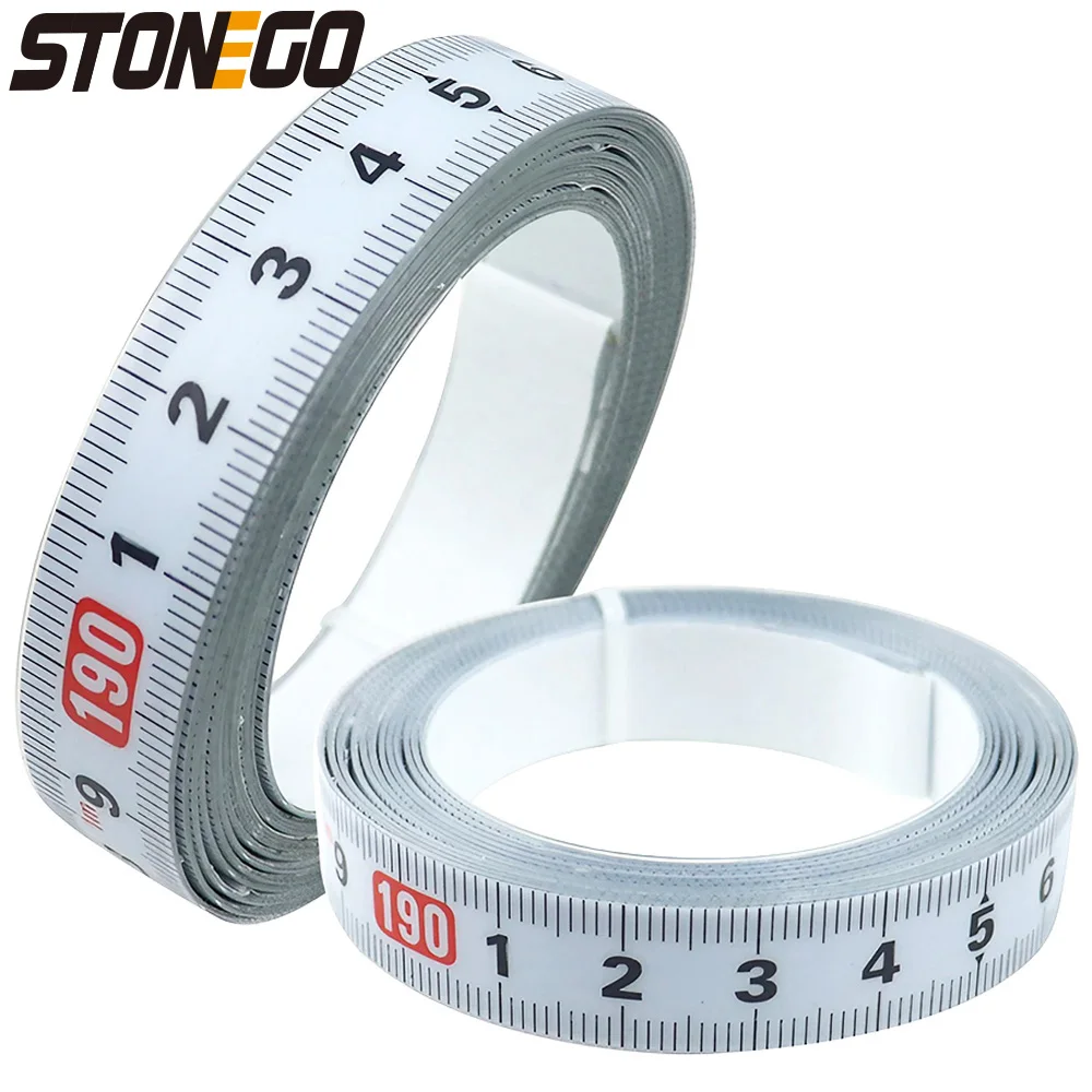 

STONEGO Self-Adhesive Stainless Steel Miter Track Tape Ruler - Metric Scale, Rust-Proof, Durable & Wear-Resistant 0.5/1/2/3/4/5m