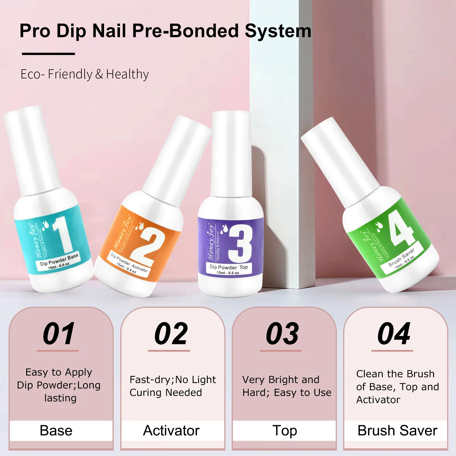 50g/Box French White Clear Pink Dipping Powder Dip Powder No Lamp Cure Nails Natural Dry for Easy Nail Salon Effect nail powder,nail powder set