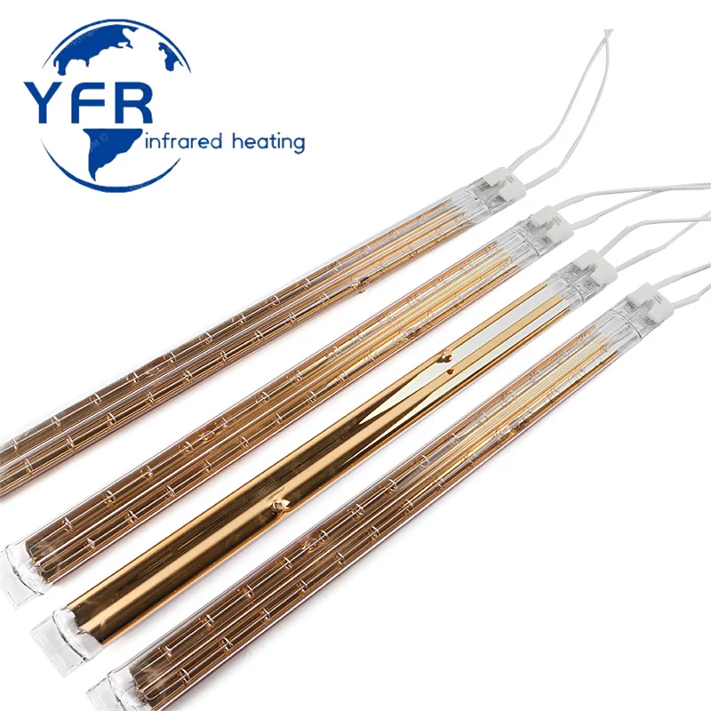1160mm 400V 6200W Infrared Infrared Heat Bulb Twin Tube Gold Coating IR EMITTER For Heidelberg XL105 Printing Press Machine