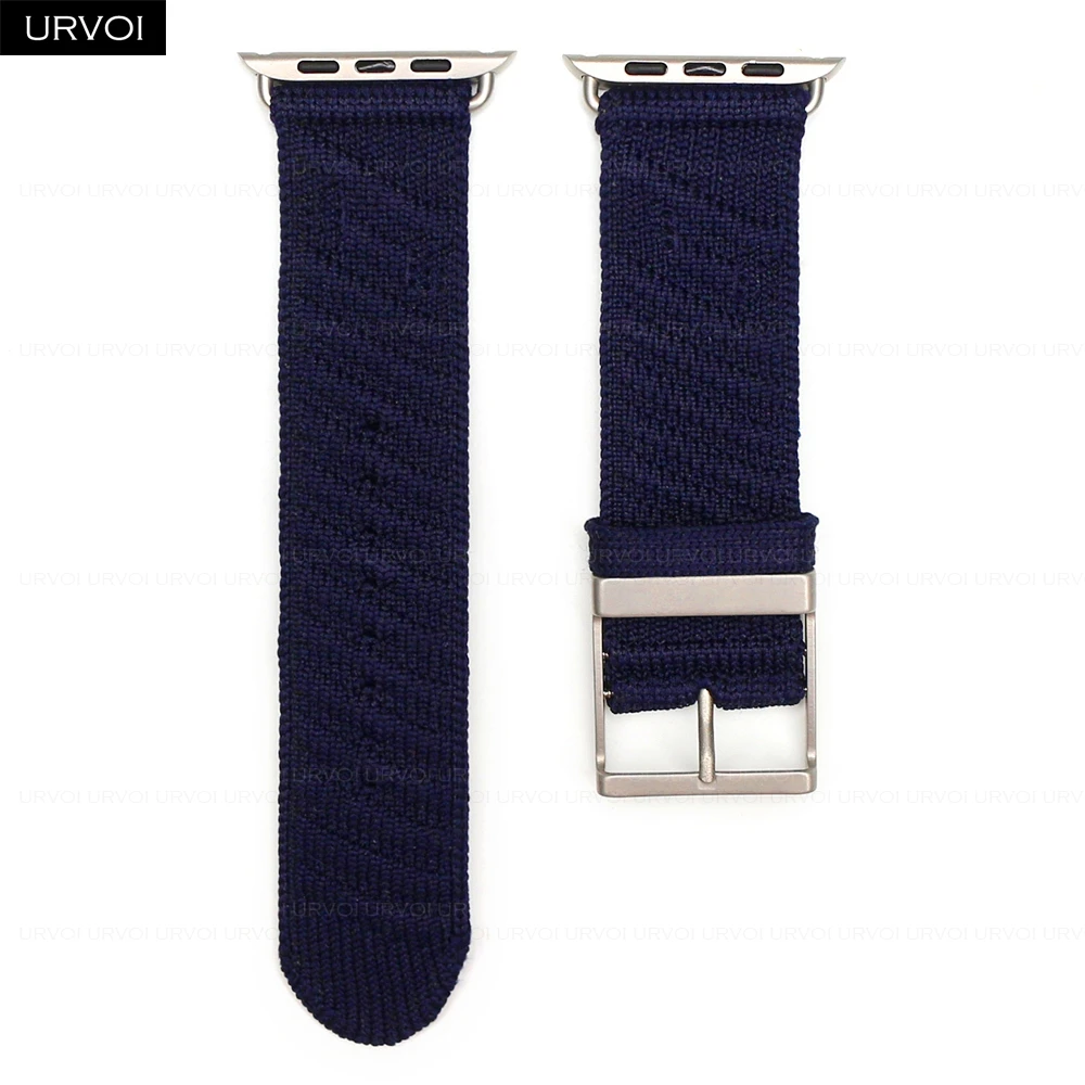 URVOI Ocean Waves Pattern Strap with Custom Buckle