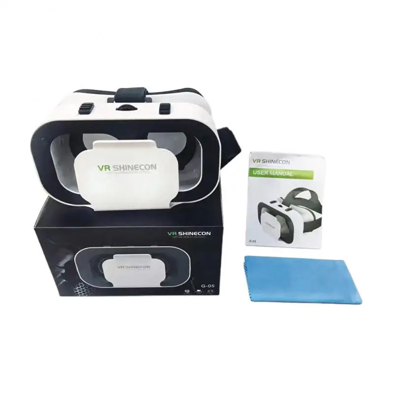 Newest 3D VR Glasses SHINECON G05A VR Headset VR Virtual Reality For 4.7-6.0 Inches Android IOS Smart Phones 3D Glasses Box