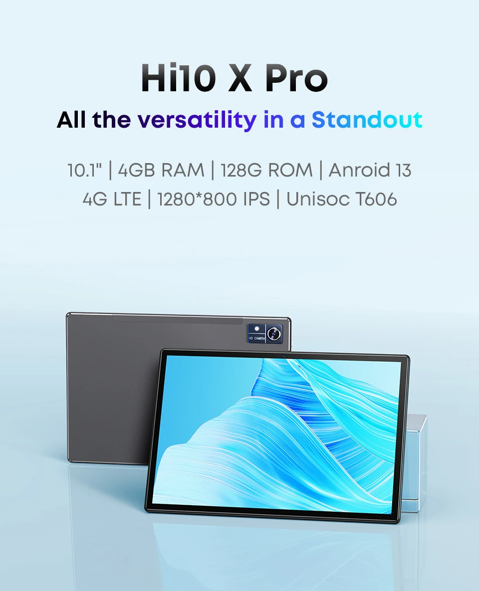 Sb1e01282602f409fb6d68d3ca612158ao CHUWI Hi10 X Pro 10.1 Inch 800*1280 IPS Screen Unisoc T606 4GB RAM 128GB ROM Tablets 2.4G/5G Wifi Android 13 Tablet PC 7000mAh