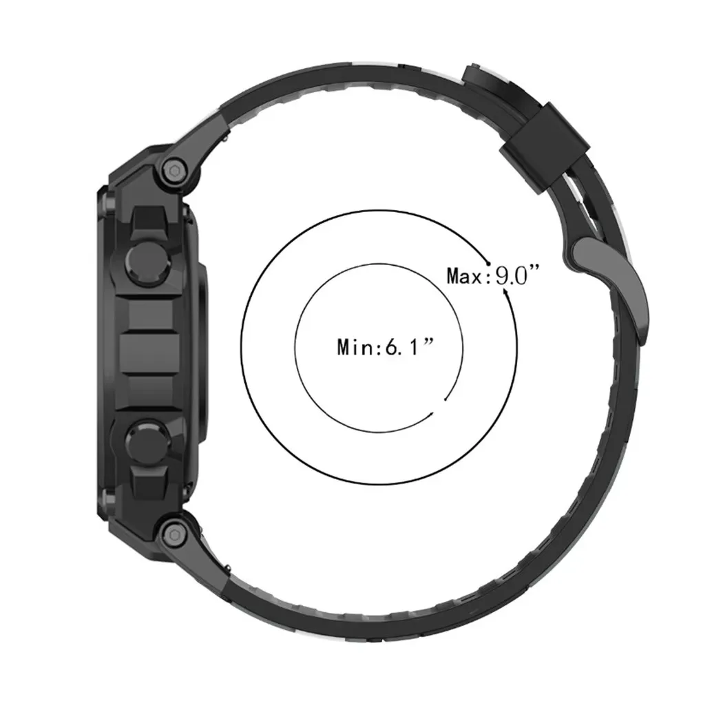 Camouflage Silicone Sports Watch Strap Bracelet