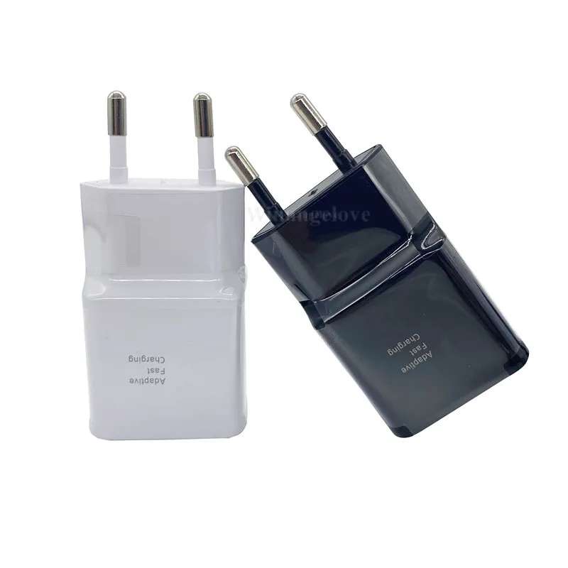 

100 pcs For S8 S9 S10 Plus Fast Charger Power Adapter 9V 1.67A Quick Charge Adapter for Galaxy S8 S9 S10 A40 A50 A70 A60 A90