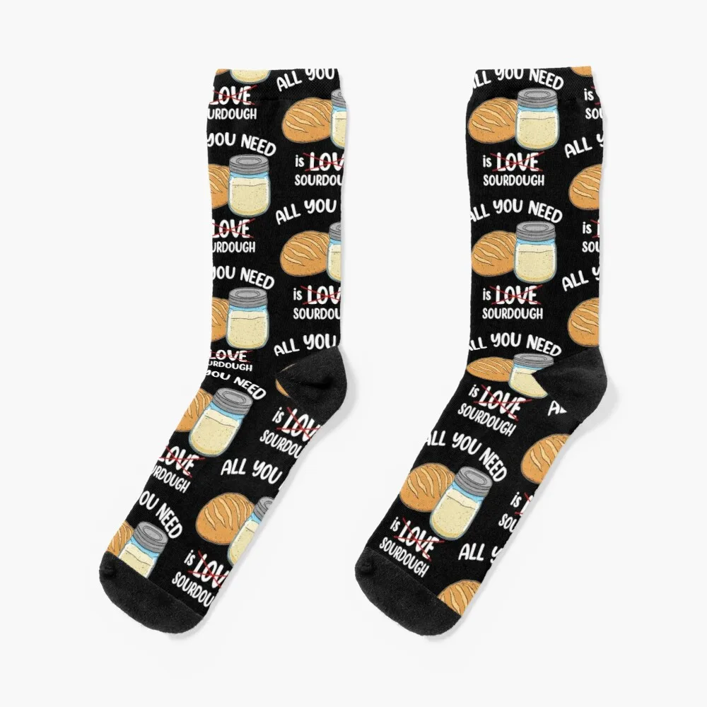 Sourdough Baker All You Need Is Sourdough Bread Baker design Socks Winter Man Sock Warm Socks Men the artful baker by cenk sonmezsoy