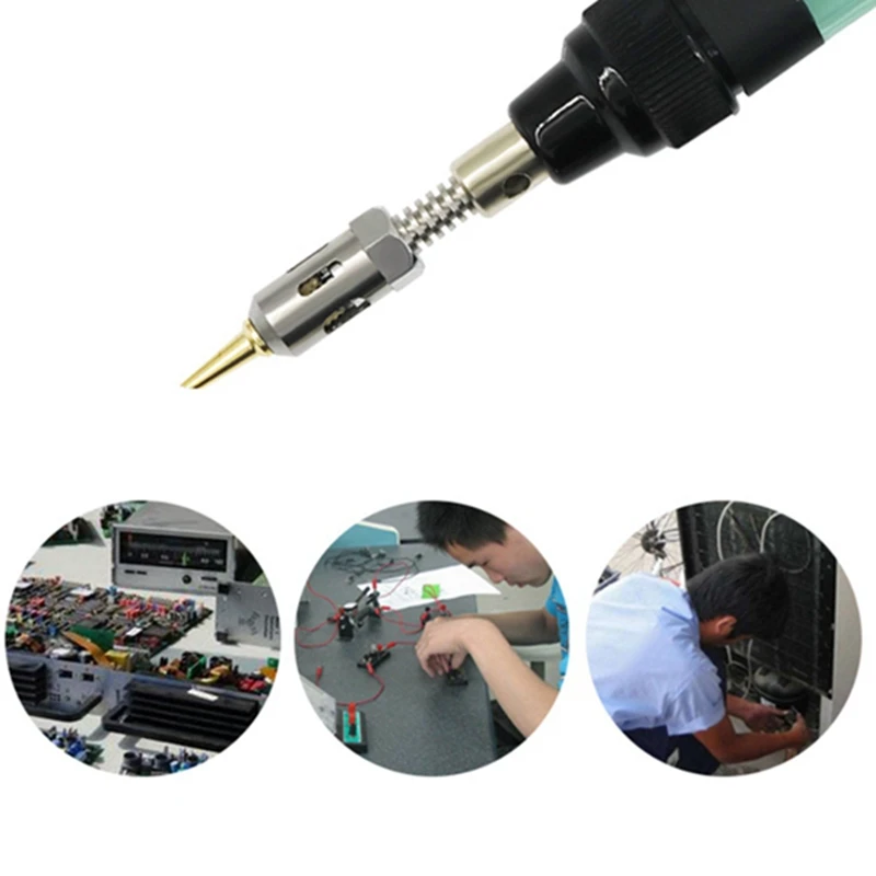 1300℃ Celsius Butane 4 In 1 Gas Soldering Iron Cordless Butane Gas Welding Pen Soldering Kit A 3