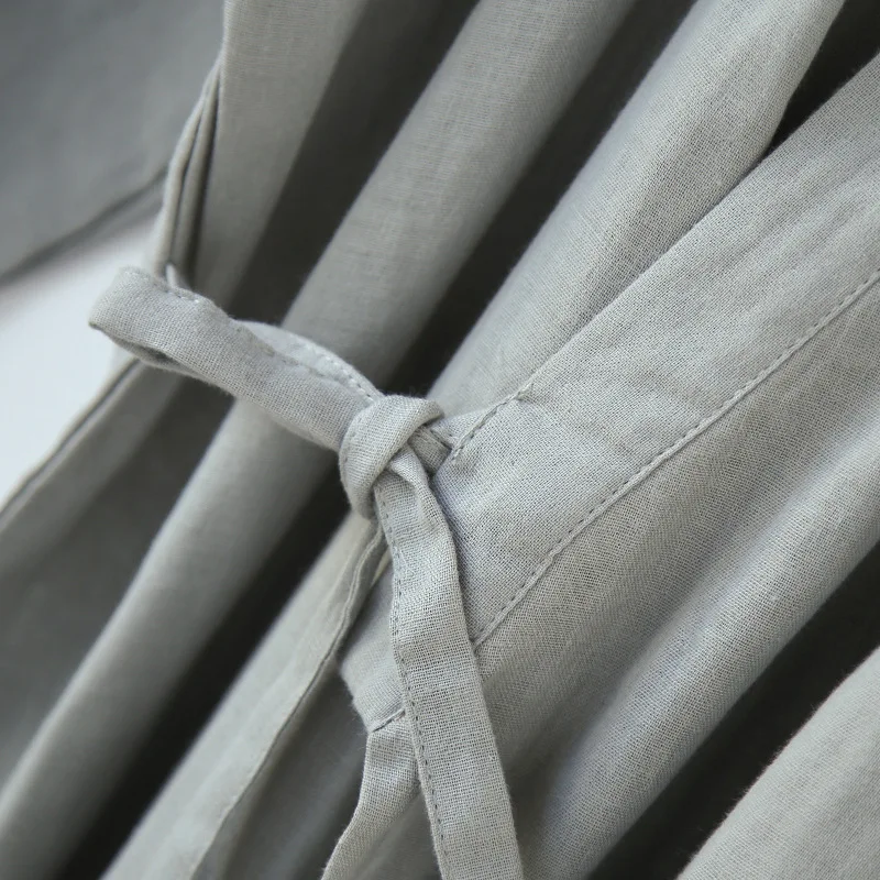 Spring and summer Japanese kimono robe men's pajamas kimono robe breathable long loose bathrobe home service robe men kimono men