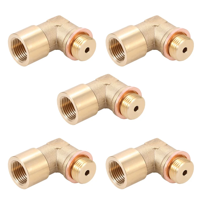 

5X Angle 90° Lambda O2 Oxygen Sensor Extender Spacer For Decat Hydrogen