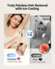 Laser Hair Removal with Ice Cooling Care Function for Women Men Permanent,Unlimited Flashes Painless Epilator IPL Hair Remover 3