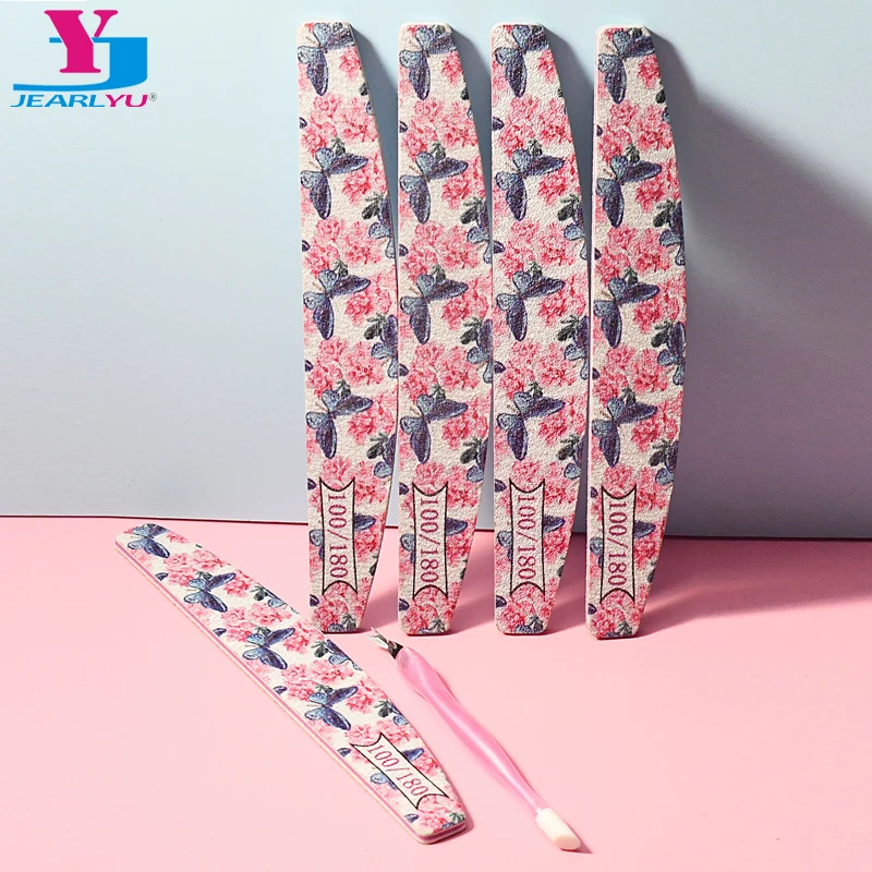 

6 шт./лот, набор пилочек для ногтей в виде бабочек с двойной головкой, толкатель для кутикулы, вилка, маникюрные наборы, УФ-гель, Polsih, сделай сам, салонный инструмент для дизайна ногтей