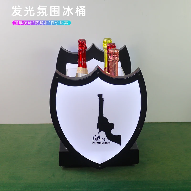 Bar Champagne King Luminous Beer Barrel Champagne Barrel KTV Nightclub Rechargeable Luminous Ice Bar Party Decoration