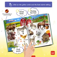Montessori English Audio Book Preschool Learning Activity Book - Sensory Toys Puzzle Toys Children's Learning eBooks 2