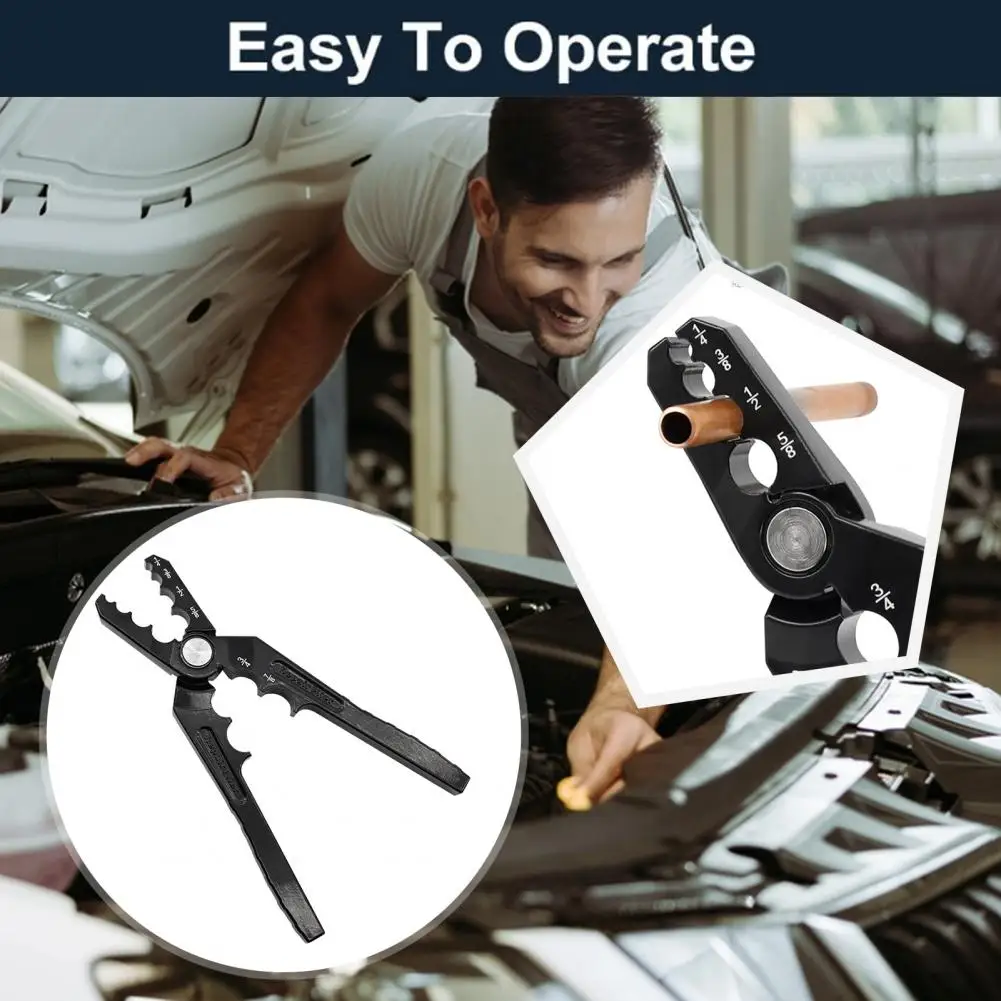 Round Pipe Pliers High-strength Aluminum Alloy Pliers Metal Pipe Repair Round with Ergonomic Handle for Universal Fit