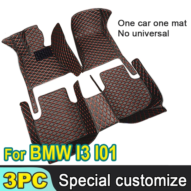 

Car Floor Mats For BMW I3 I01 2013~2022 Luxury Leather Mat Rug Auto Waterproof Carpet Set Interior Parts Car Accessories 2014