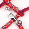 Nylon Cat Harness Leash Set Adjustable Puppy Kitten Harnesses Vest With Bell Pet Walking Lead Rope For Small Dogs Cats Chihuahua 2