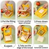 Sandwich Cutting DIY Stainless Steel Square Circular Heart Mickey Dinosaur Bread Toast For Kids Lunch Kitchen Baking Mold Tool 6