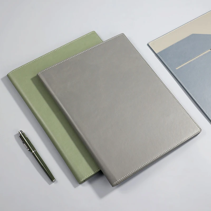 File folders A4 business folder PU data book for hotel service sales
