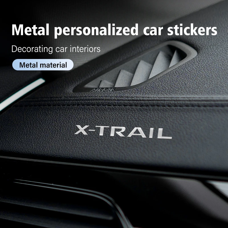 2/4/8 Pz Metallo Auto Emblema Logo Adesivi Decorativi Distintivo Decalcomania Per Nissan Xtrail X Trail T32 2014 2016 2017 2021