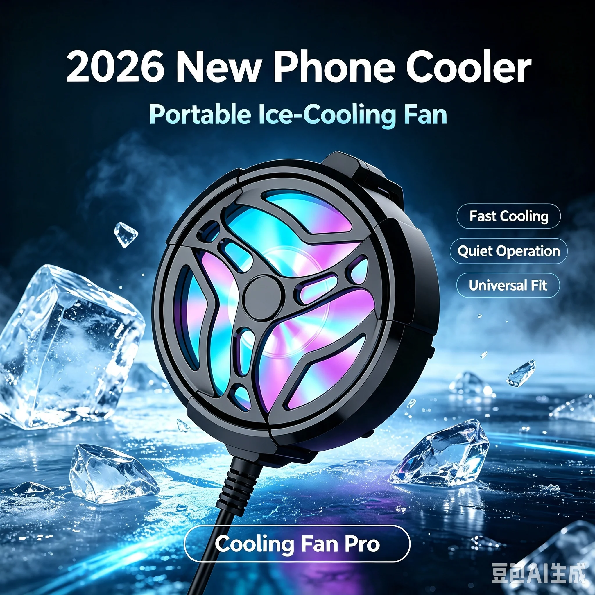 2026NEW EST USB Air-cooled Mobile Phones Radiator Back Clip General Charging Small Fan Gift Suitable for All Mobile Phones