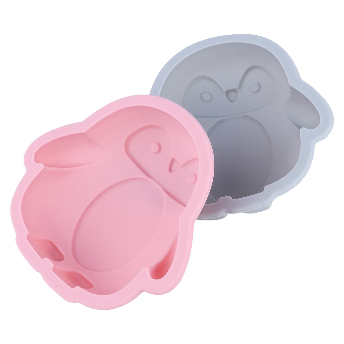 

2 Pcs Silicone Mold Molds Cake Wedding Penguin-Shape Silica Gel Child Baking