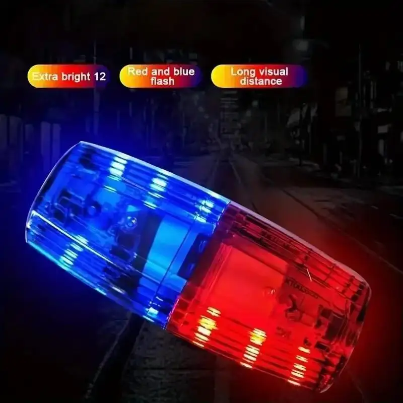 LED Warning Light Shoulder Clip Police Sanitation Worker Safety Patrol Alarm Flash Signal Strobe