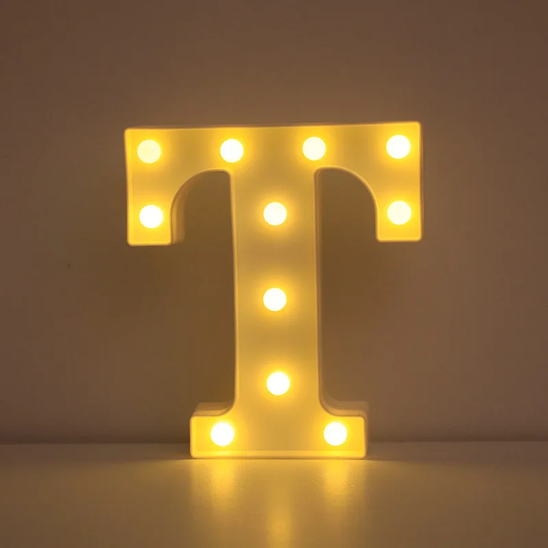 Illuminated LED Alphabet Letter & Number Lamp - Festive Night Light