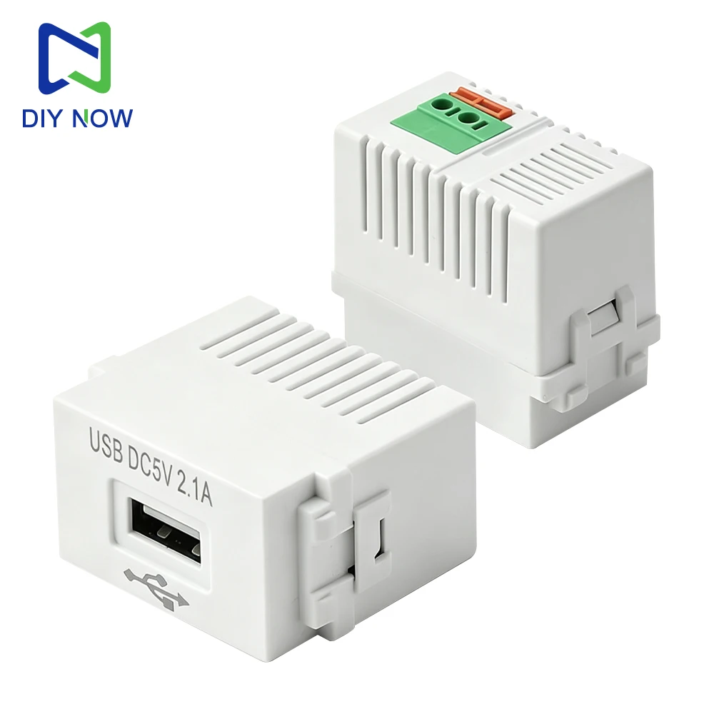 Universal USB Power Module: High-Speed Charging Socket with 5V Transformer and 2.1A Output