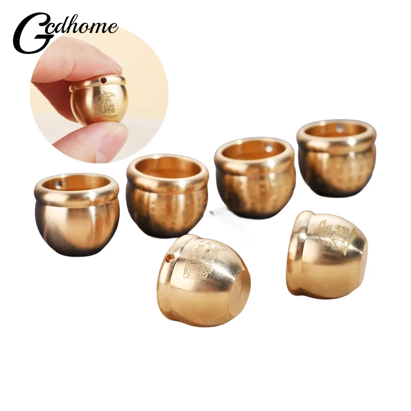 Mini Cilindro Decorazione Ornamento Regalo Posacenere Ottone Puro Baifu Cilindro Cornucopia Bruciatore Di Incenso Cilindro Di Riso In Ottone Pieno