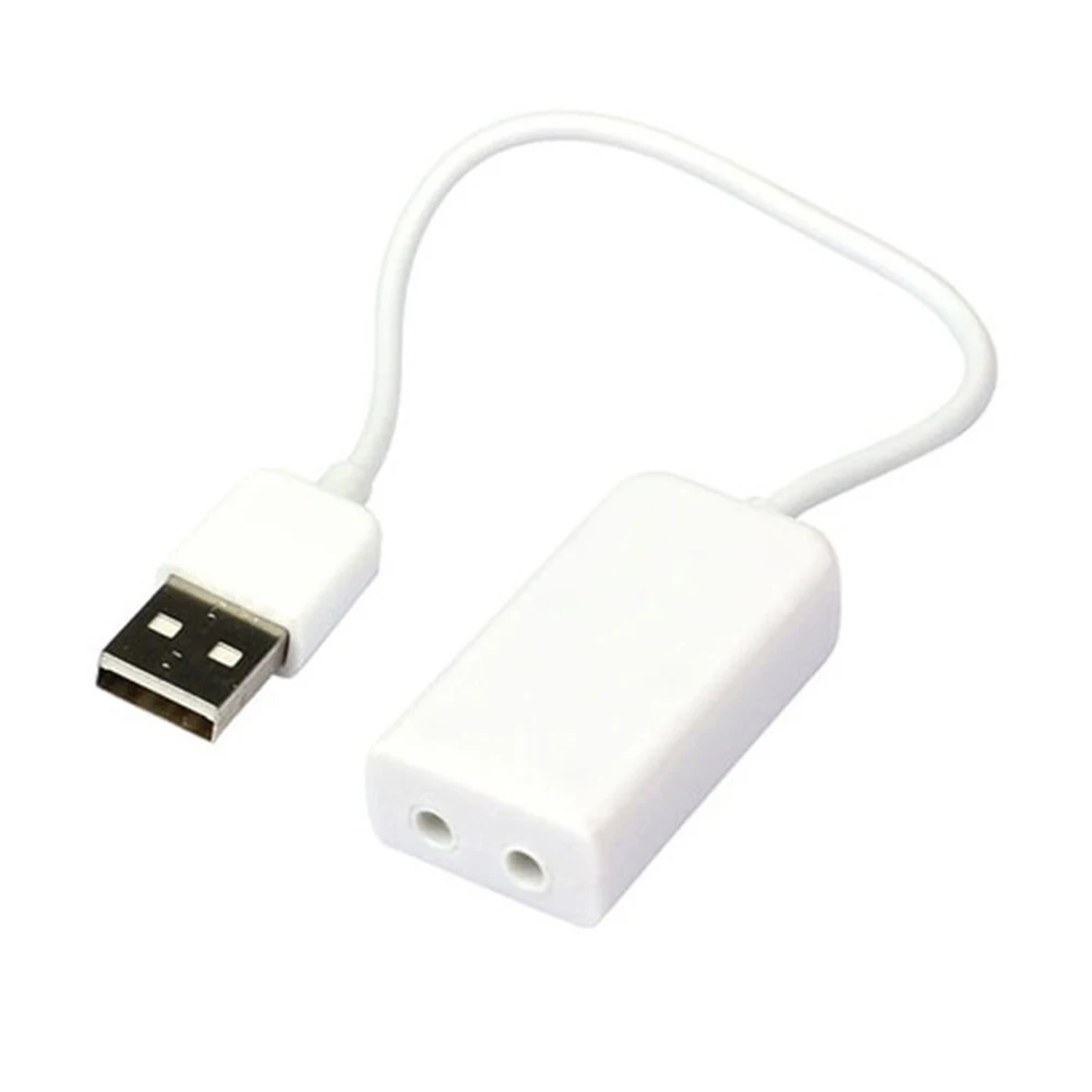 USB sound adapter For Raspberry Pi Sound Output USB 3D 7.1 Channel Sound Card Adapter with Analog Signal Conversion