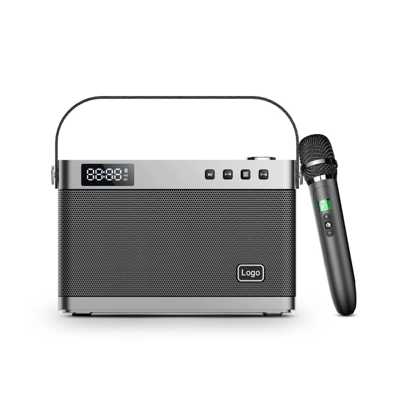 

SHIDU T9 OEM 40W Home HiFi Rechargeable Audio Party Speaker With Wireless Microphone Portable Bluetooth Karaoke Speaker